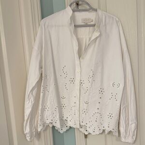 Ted Baker London White Eyelet Blouse